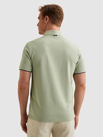 Vanguard Piqué Polo Aqua Gray