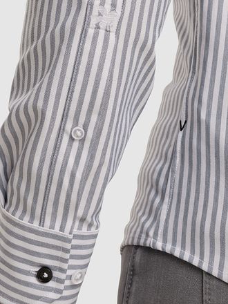 Vanguard Shirt Elevated Knit Stripe Blue