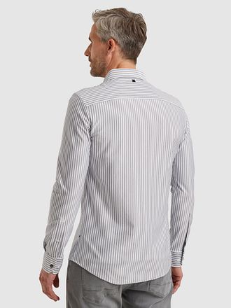 Vanguard Skjorta Elevated Knit Stripe Blå