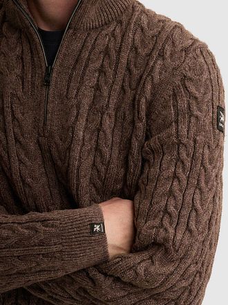Vanguard Sweater Half Zip Wol Blend Moonscape