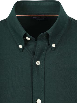 Steppin' Out Chemise Oxford Rayures Vert Foncé