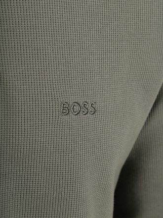 BOSS Polo Petempestolong Manches Longues Vert