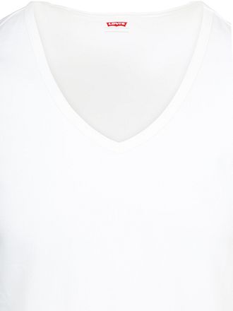 Levi's T-Shirt V-Neck Weiß 2-Pack