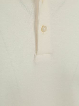 Desoto Longsleeve Poloshirt Essential Off White