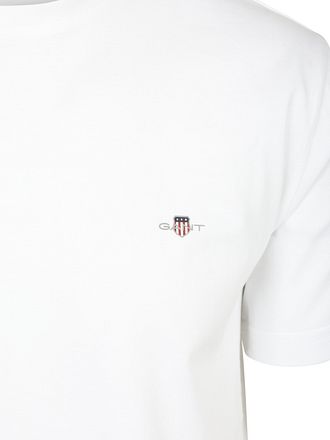 Gant T-shirt Shield Small Logo White