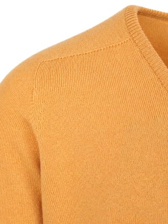 William Lockie V-Neck Lambswool Harvest Gold