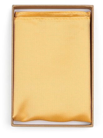 Suitable Silk Pocket Square Yellow