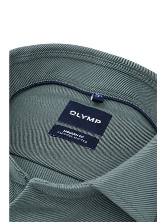 Olymp Japanese Knitted Koszula Twill Zielony