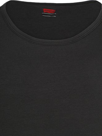 Levi's T-shirt Solid Crew Zwart 2Pack