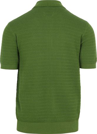 Scotch & Soda Polo Maille Texturée Vert
