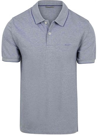 GANT 2Tone Piqué Poloshirt Blå