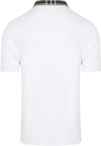 Lyle & Scott Poloshirt Tartan-Kragen Weiß