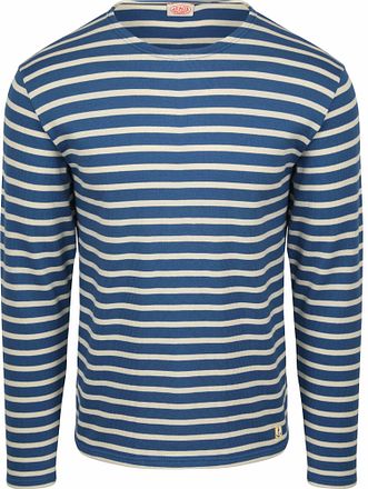 Armor-Lux Heavy Longsleeve T-Shirt Stripes Blue
