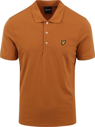 Lyle and Scott Polo Plain Orange