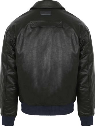 Scotch and Soda bomberjacka i skinnimitation Svart