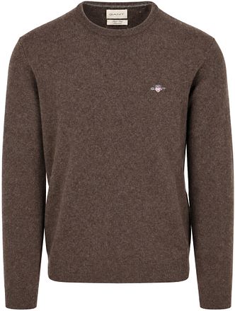 Gant Pullover Lammwolle Braun