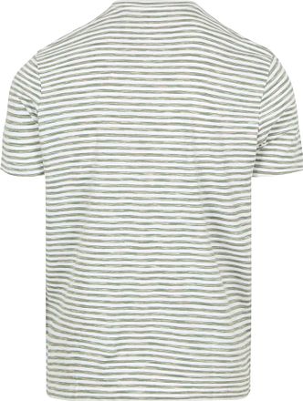 No Excess Randig T-shirt Grön