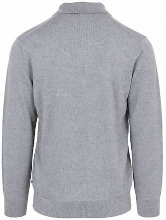 OLYMP Polo Manches Longues Laine Gris