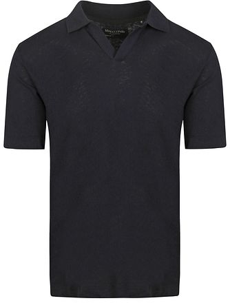 Marc O'Polo Polo Shirt Riva Linen Blend Navy
