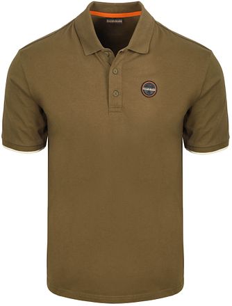 Napapijri E-Badge Polo Olivgrün