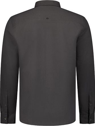 No Excess Skjorte Linblanding Dark Steel