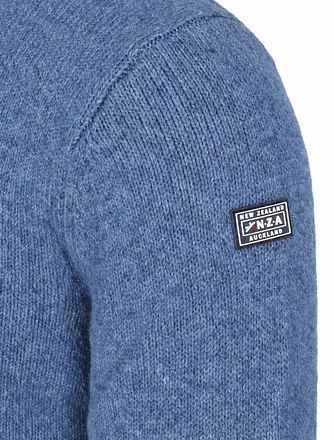 NZA Dobson Wool Blend Blue Jumper