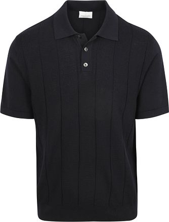 Profuomo Poloshirt Drop Needle Structure Marine