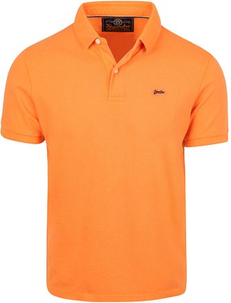 Superdry Polo Piqué Klassisk Orange