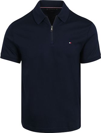 Tommy Hilfiger Half-Zip Polo Shirt Interlock Navy