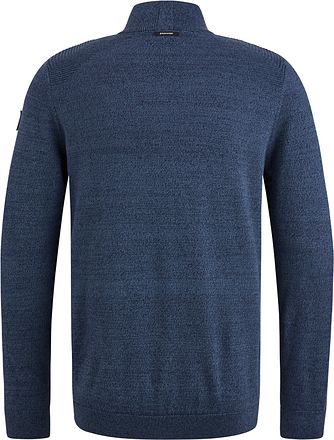 Vanguard Tröja Half Zip Melerad Mörkblå