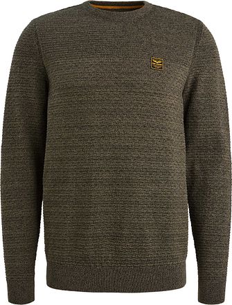 PME Legend Mouliné Structure Trui Dusky Groen