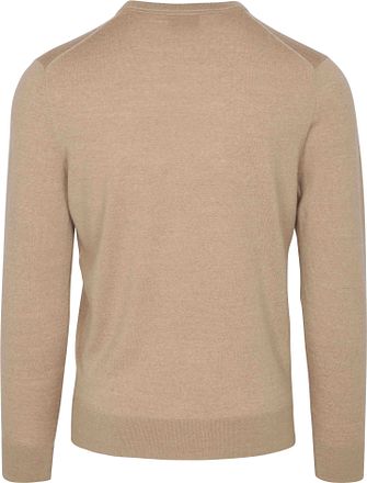 Suitable Merino Pullover Rundhals Sand