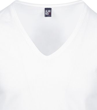 Alan Red T-Shirt 2 pack NOV Col-V Extra Profond Stretch
