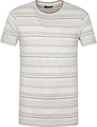 Dstrezzed T Shirt Stripes Light Grey