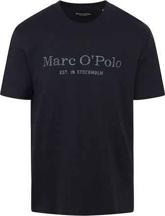 Marc O'Polo T-shirt med Logga i Mörkblått