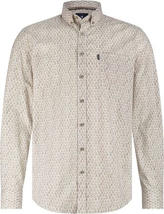 State of Art Shirt Poplin Print Beige