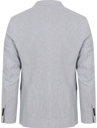 Suitable Blazer Linen Stripe Light Blue