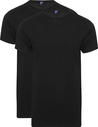 Alan Red T-Shirt Derby Extra Long Noir (Lot de 2)