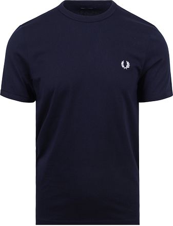 Fred Perry Ringer T-skjorte Navy