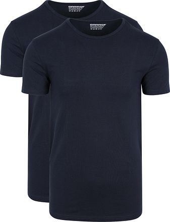 Garage 2-pakning Basic T-skjorte Bio Mørkeblå