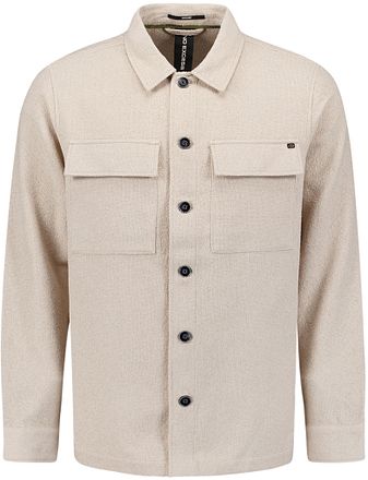 No Excess Överskjorta Bouclé Beige