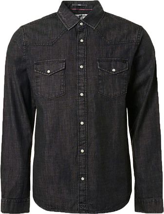 No Excess Shirt Denim Twill Anthracite
