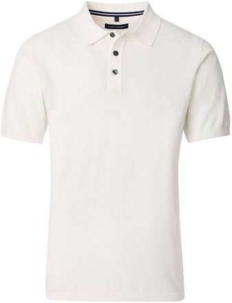 CASAMODA Strikket Poloskjorte Off-White