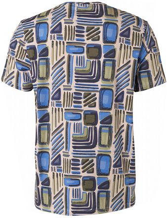 No Excess T-Shirt Print Blue