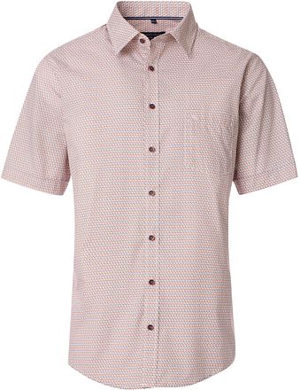 CASAMODA Short Sleeve Overhemd Print Oranje