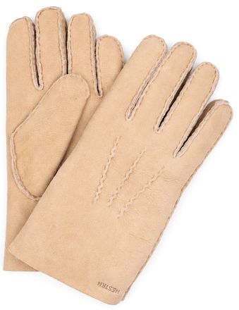 Hestra Handschoen Bernard Cork Suede Cognac