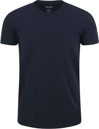 PME Legend Basic T-shirt 2-Pack Rundhals Blå