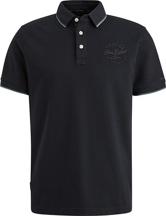 PME Legend Polo Shirt Piqué Logo Navy