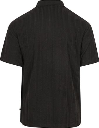Scotch & Soda Polo Maille Texturée Noir