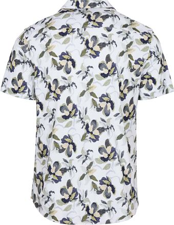 Desoto Chemise Manches Courtes Festival Blanche Vert